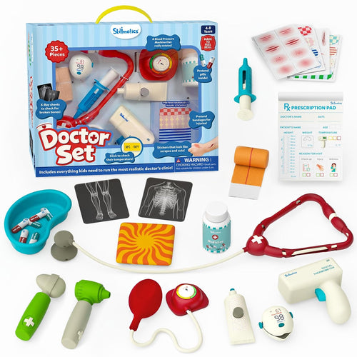 Skillmatics Doctor Set for Kids – 35+ Pieces Interactive Pretend Play Kit