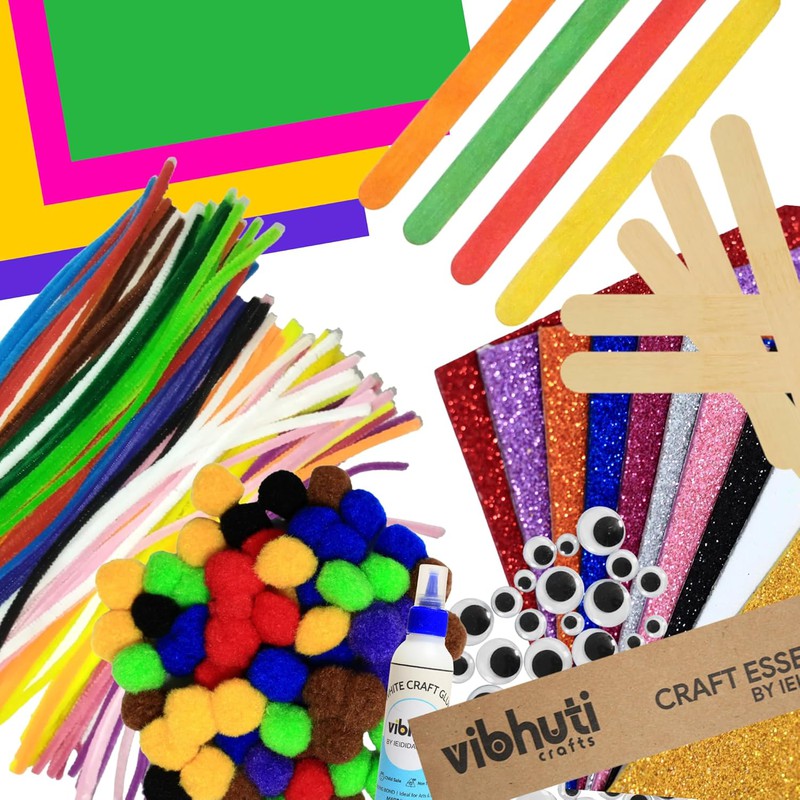 Mega Craft Kit: 18-in-1 Bundle with 450+ Items - DIY Supplies for Boys & Girls