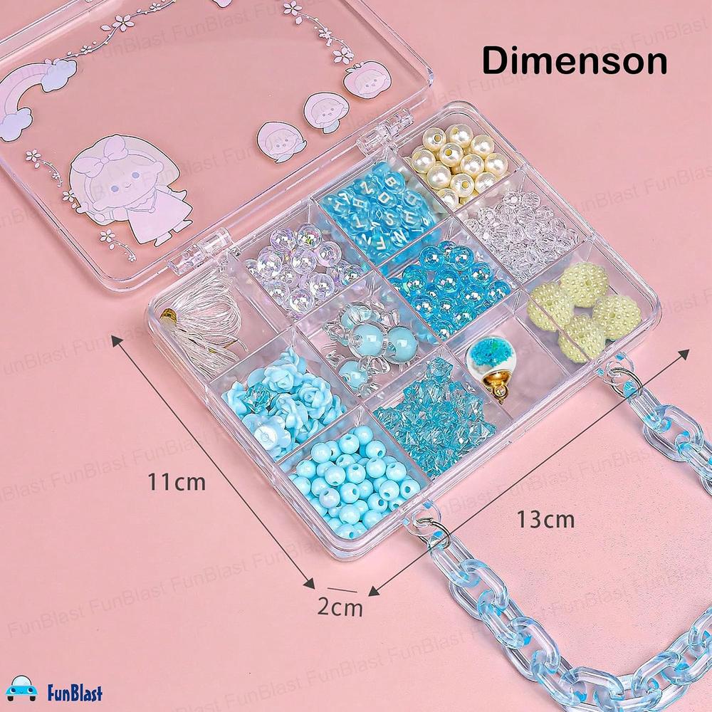 FunBlast DIY Bracelet Making Kit for Girls | Creative DIY Gift for Kids (1075 Pieces)