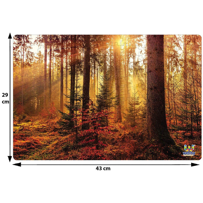 Forest Sun Rise Wooden Jigsaw Puzzle, 252 Pieces