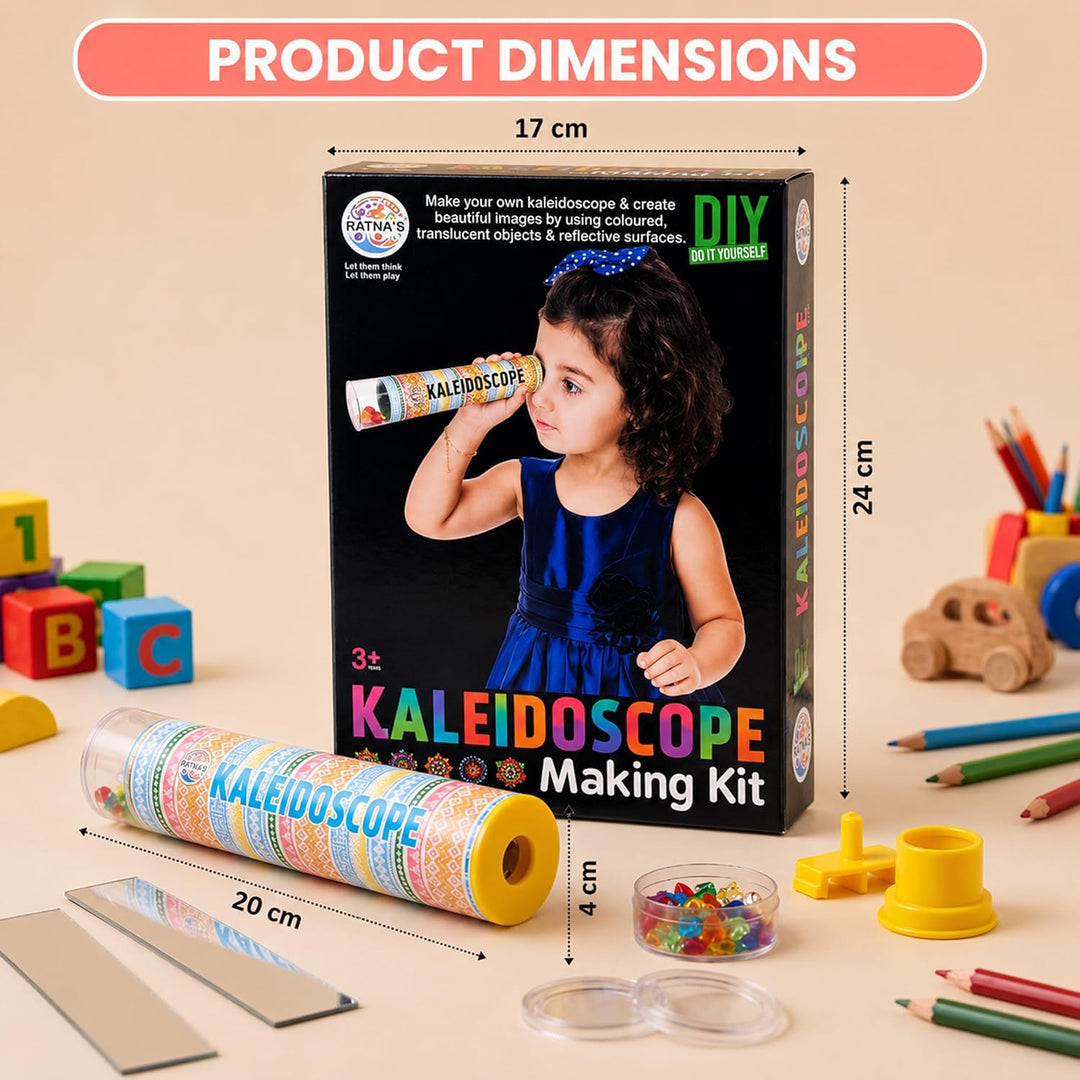 Ratnas Kaleidoscope Making DIY Kit – Creative Educational Activity