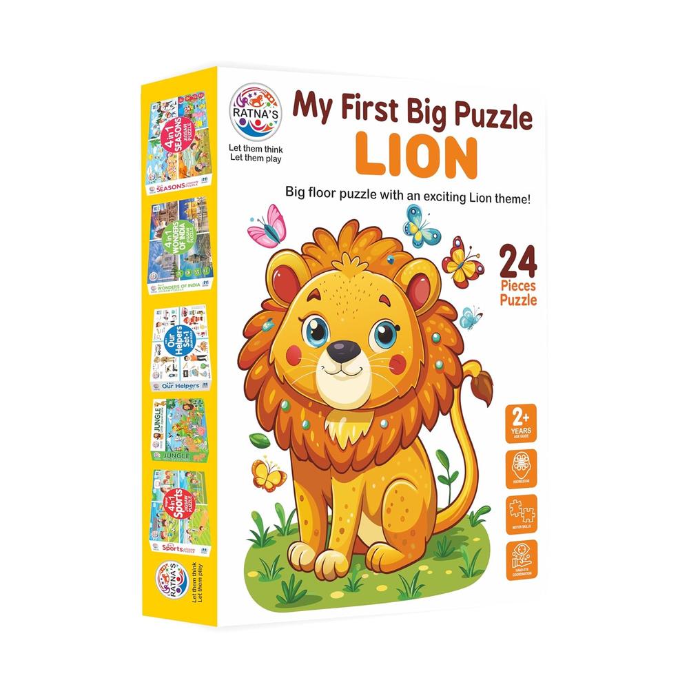 Ratna's My First Big Puzzle - Lion I 24 Pieces Jigsaw Puzzle