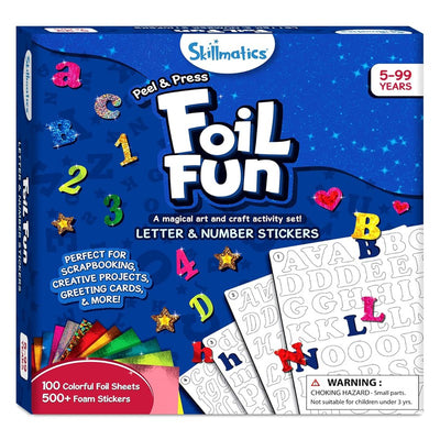 Foil Fun Letters, Number, Stickers DIY Activity Kit