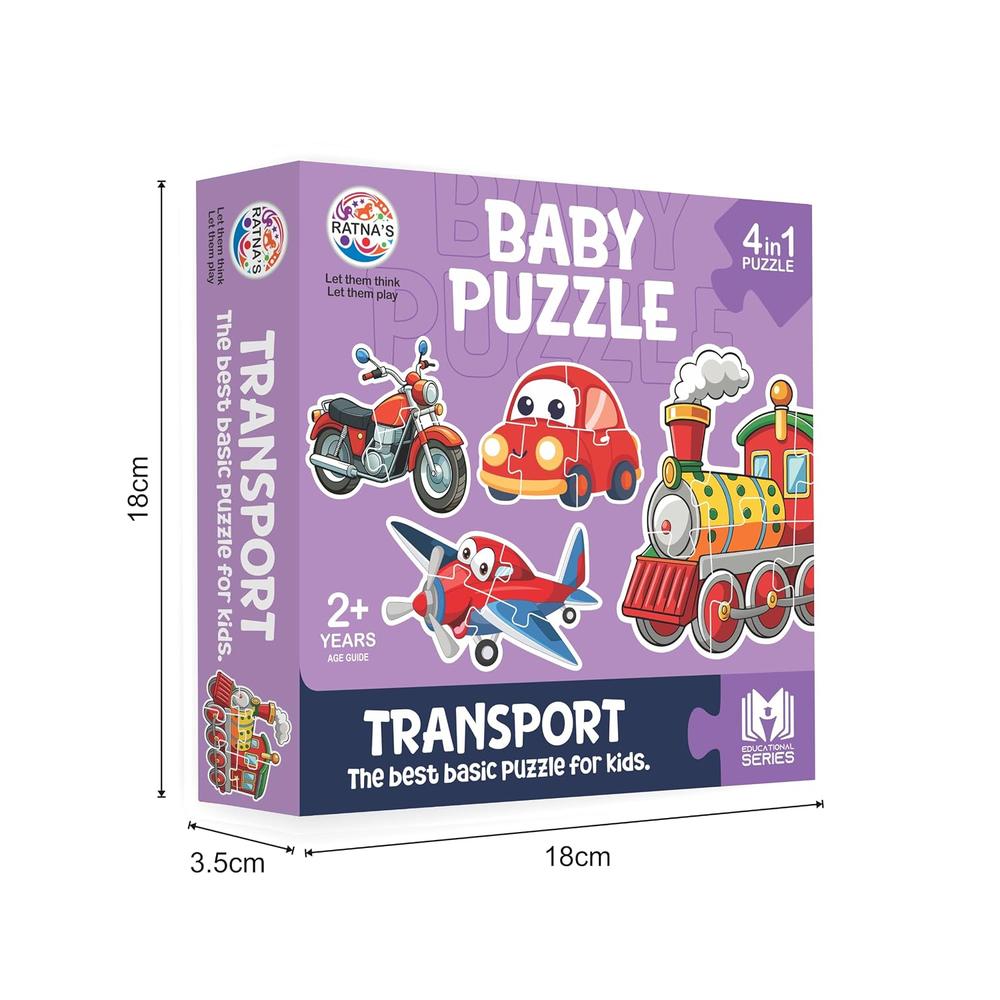Ratna's Educational Baby Jigsaw Puzzle- Transport
