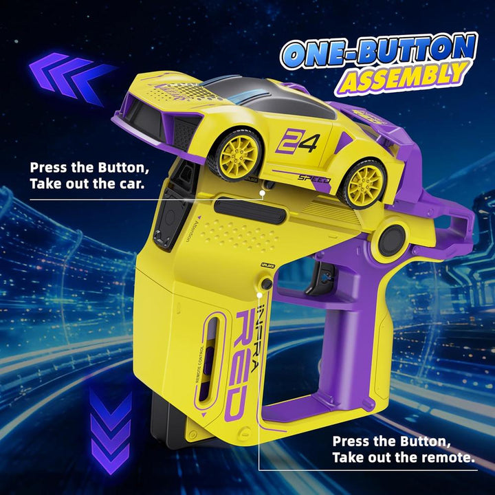 3 in 1 Super Sports Stunt Racing RC Car with Shooting Game