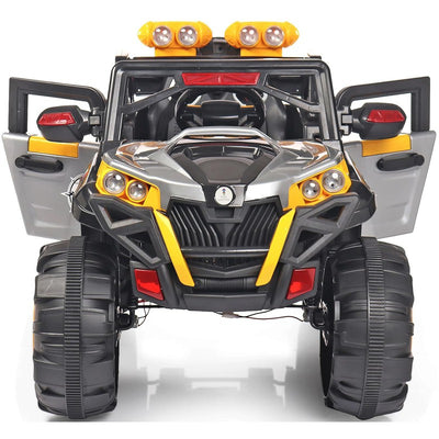 4x4 Battery Operated Electric Ride On Jeep | Motor for Steering | Remote Control | Grey/Yellow | COD Not Available