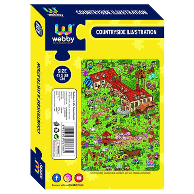 Countryside Illustration Carboard Jigsaw Puzzle, 252 pieces