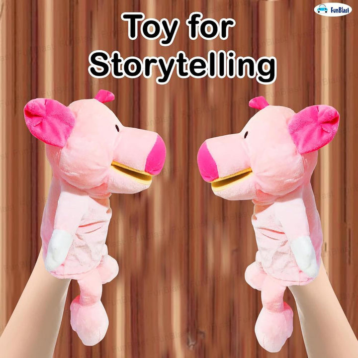 FunBlast Pig Hand Puppet for Kids | Soft Plush Animal Puppet for Storytelling, Role Play & Learning