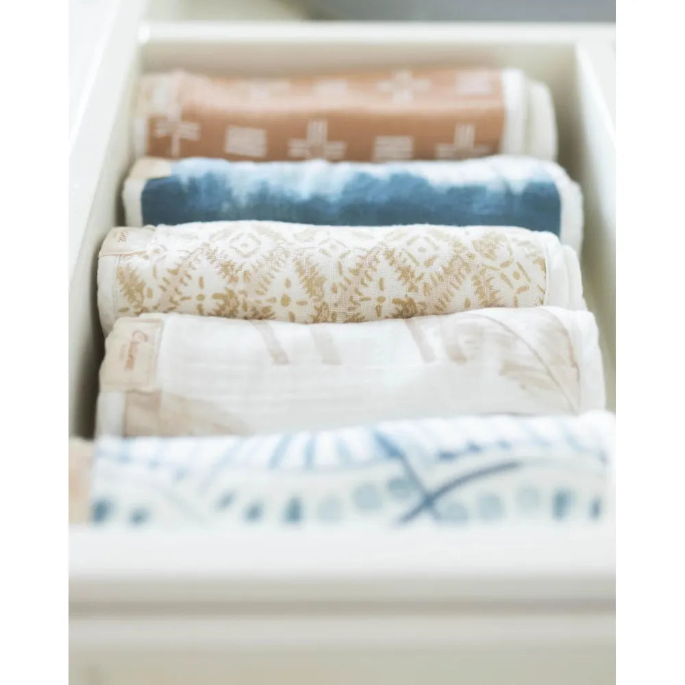Abracadabra 3 Piece Crane Baby Burp Cloth Set - Kendi Safari