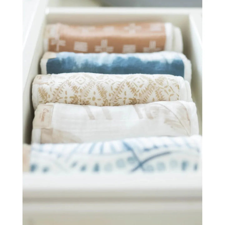 Abracadabra 3 Piece Crane Baby Burp Cloth Set - Kendi Safari