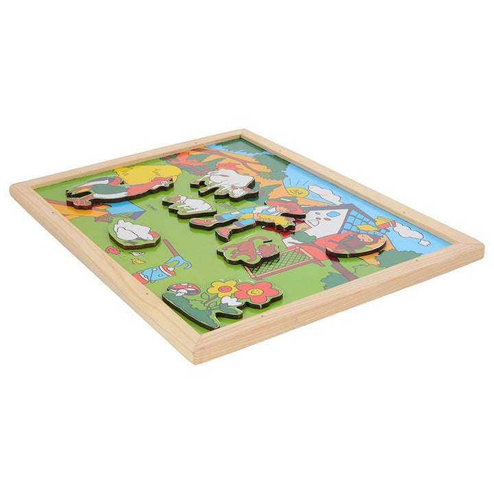 Magnetic Twin Play Tray - Bright and Sunny Day, Multi Color