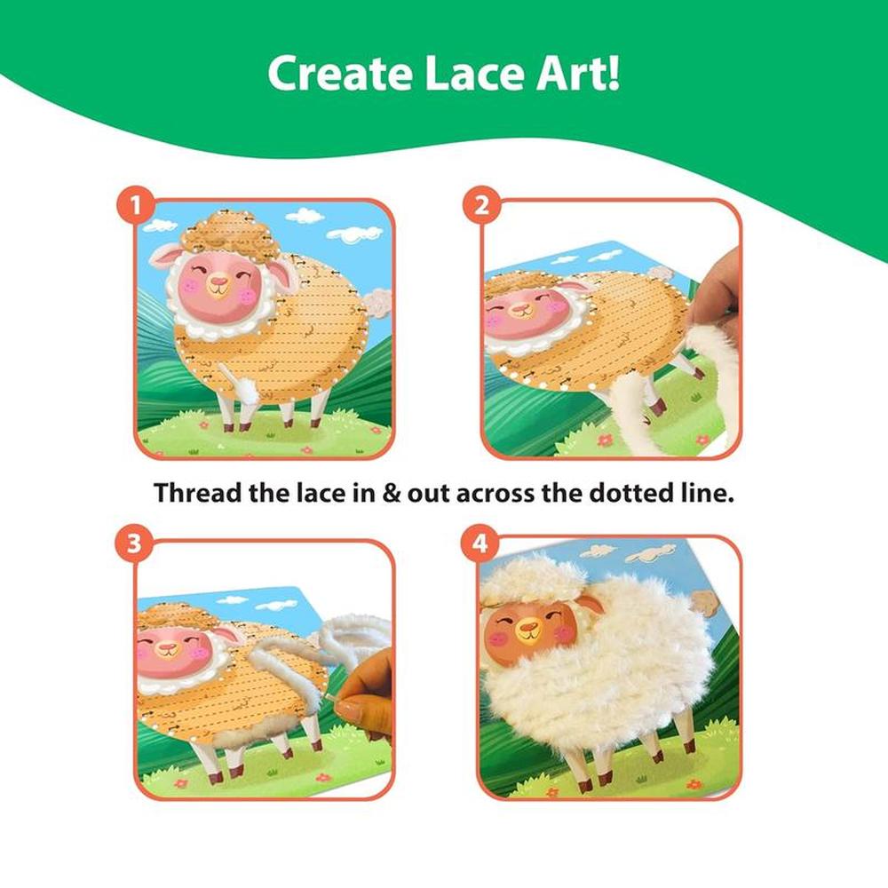 Chalk & Chuckles Yarn Craft Kit - Loop & Lace (3-6 Years)