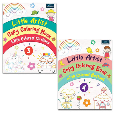 Little Artist Copy Coloring Book for kids (Set Of 2)