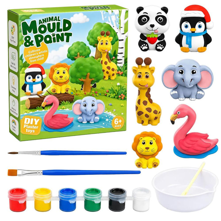 FunBlast DIY Mould & Paint Craft Kit | Paint Your Own Plaster Figurine Art Set