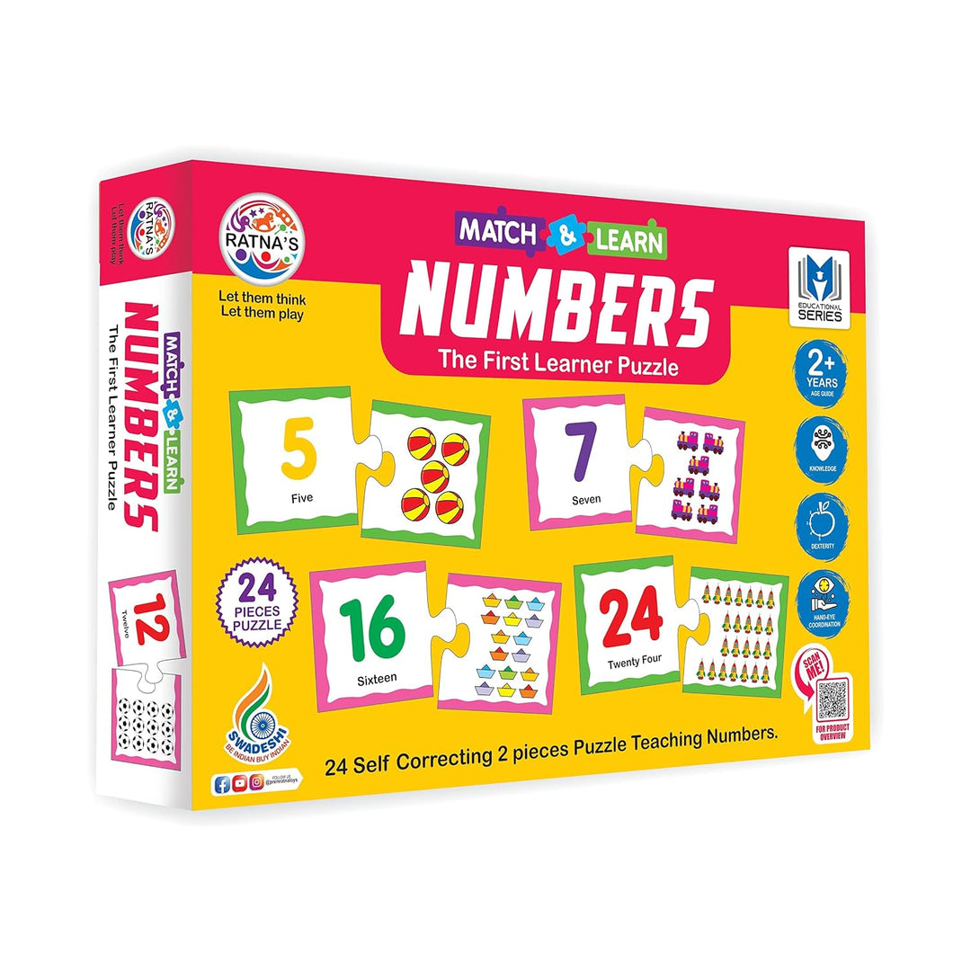 Ratna's Numbers Jigsaw Puzzle – Match & Learn I 48 Pieces