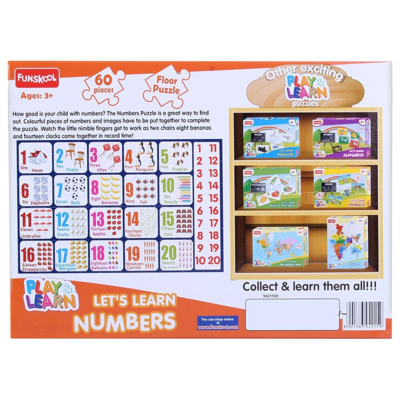 Original Funskool Play & Learn Numbers Puzzle
