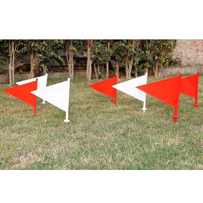 Fitfix Boundary Flag for Marking for All Sports (Assorted Color) - Set of 10