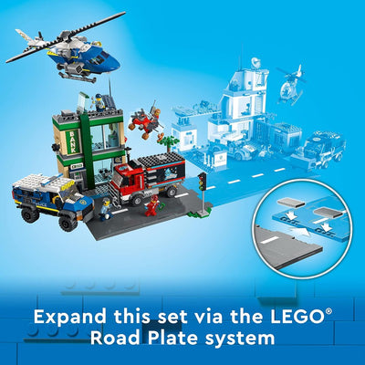 LEGO City Police Chase at The Bank 60317 Building Kit (915 Pcs) -  (COD Not Available)