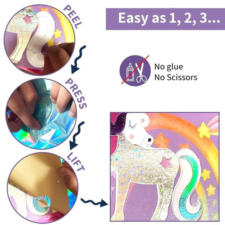 Chalk & Chuckles Fabulous Foil Art - Creative DIY Craft Kit (4-9 Years)