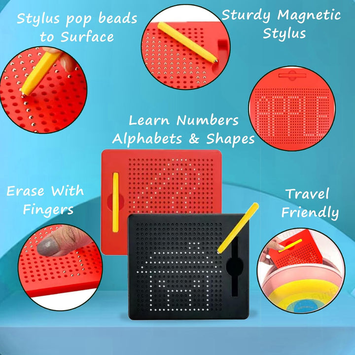 FunBlast Magnetic Drawing Board | Draw Freely Doodle Pad with Magnetic Balls