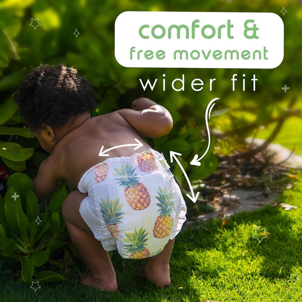 PureBorn Organic Bamboo (Size-2) Baby Disposable Diapers | 32 Pieces | 3-6 kgs