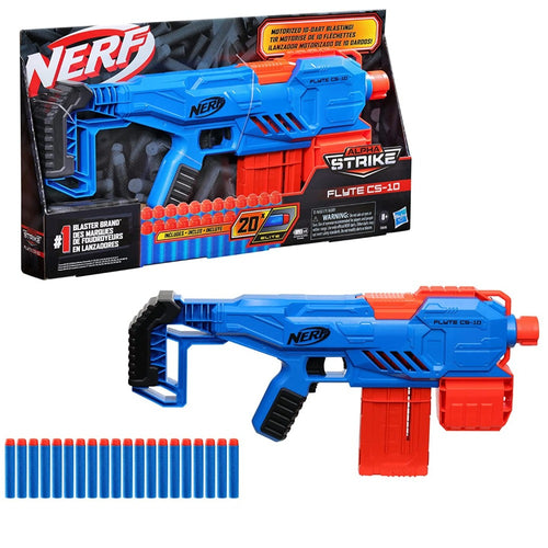 Hasbro Original Nerf Alpha Strike Flyte CS-10 Dart Blaster with 20 Darts (8-14 Years)