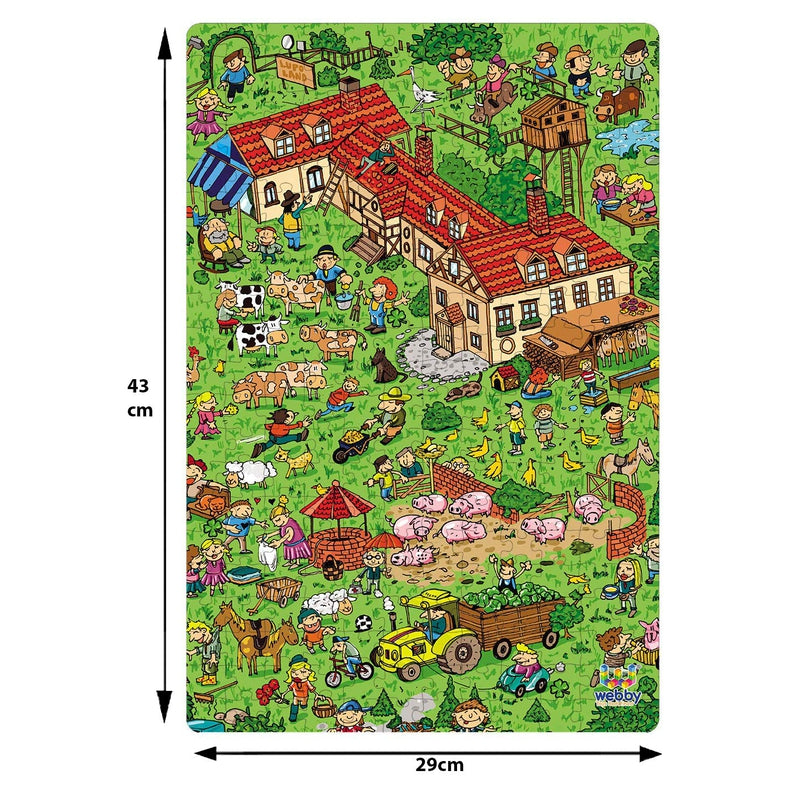 Countryside Illustration Carboard Jigsaw Puzzle, 252 pieces