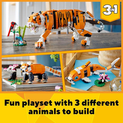 LEGO Creator 3in1 Majestic Tiger 31129 Building Kit (755 Pcs)