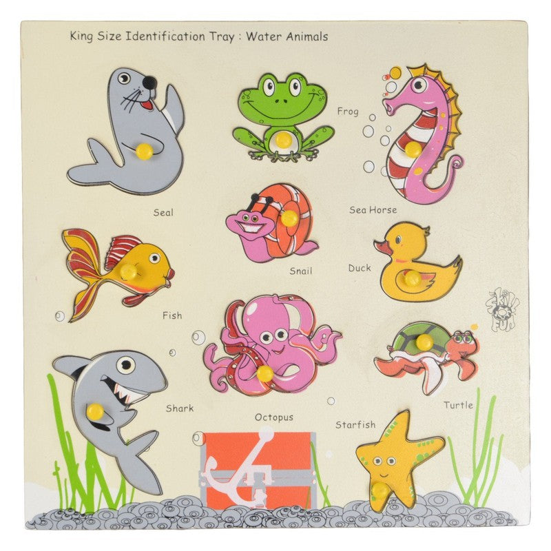 Kingsize Identification Tray Water Animals