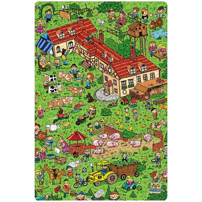 Countryside Illustration Carboard Jigsaw Puzzle, 252 pieces