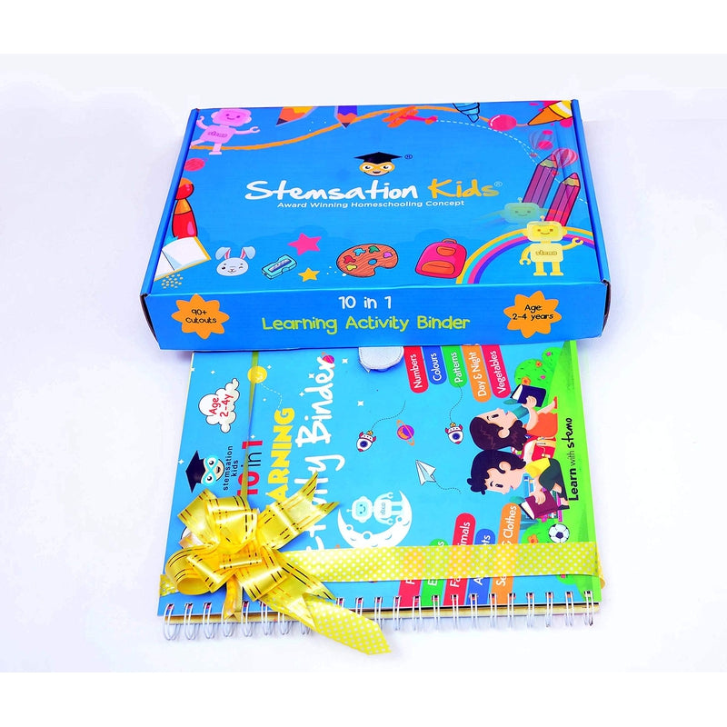 10 in 1 Activity Binder with 90 + Velcro Stickers