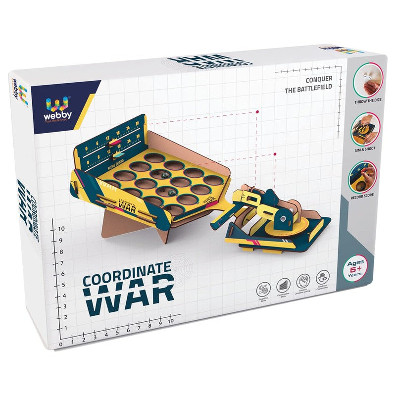 Table Top Coordinate War Game - Conquer The Battlefield, Complete Fun Family Game Set