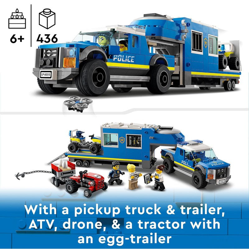 Buy Lego City Police Mobile Command Truck Building Blocks Set