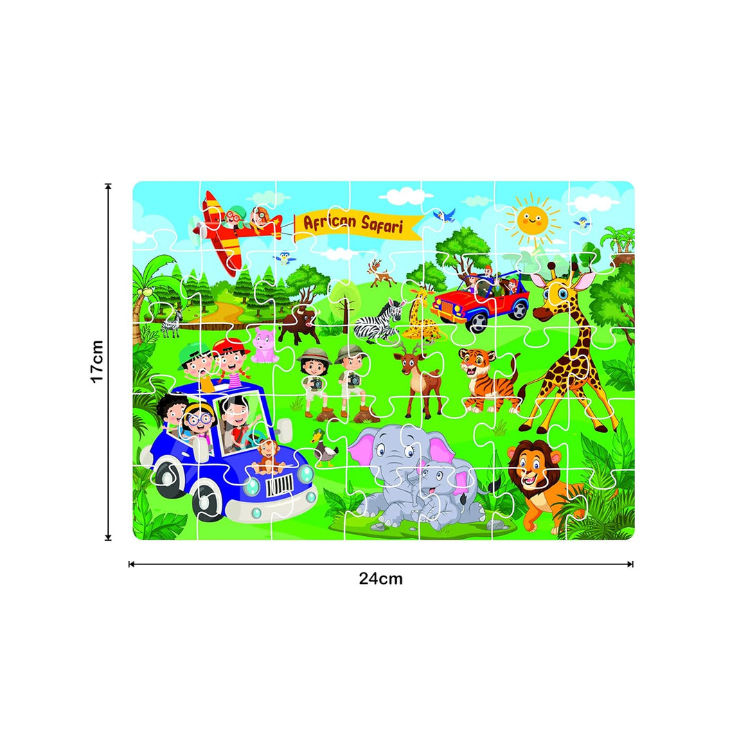 Ratna's 4 in 1 Safari World Jigsaw Puzzle for Kids