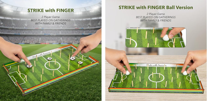Toy Box by Ratna 4-in-1 Finger Football Table Top Game | Strike with Finger