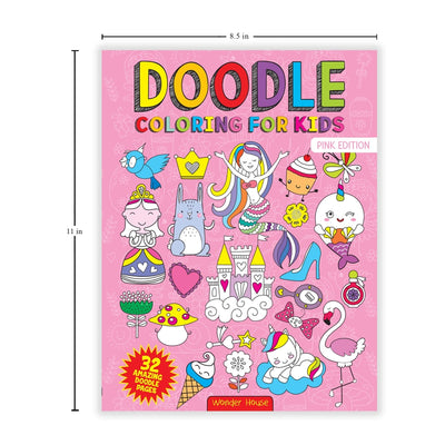 Doodle Coloring For Kids - Pink Edition [Paperback] Wonder House Books