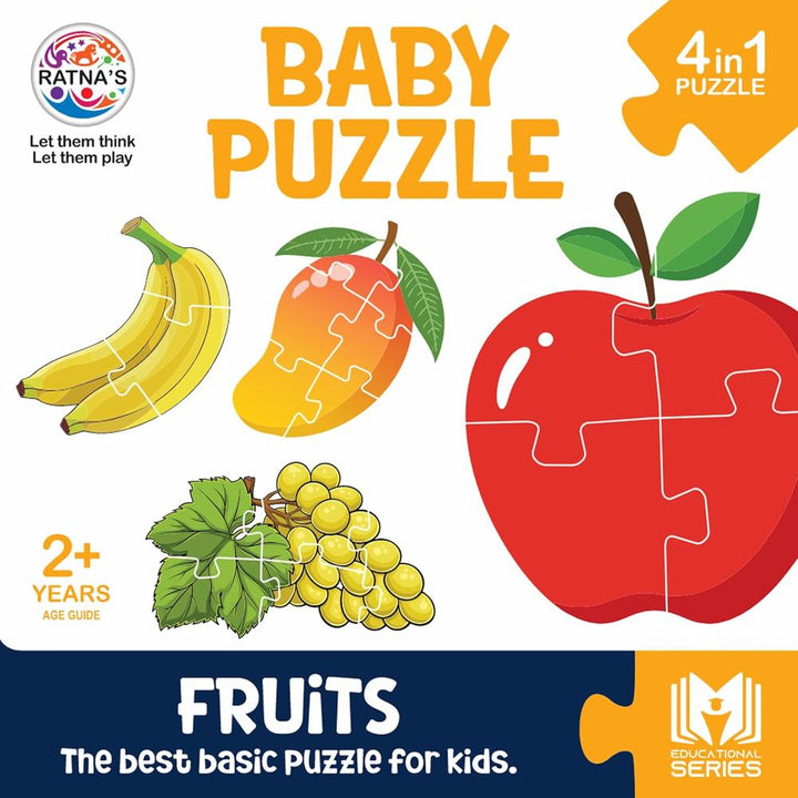 Ratna's Educational Baby Jigsaw Puzzle- Fruits