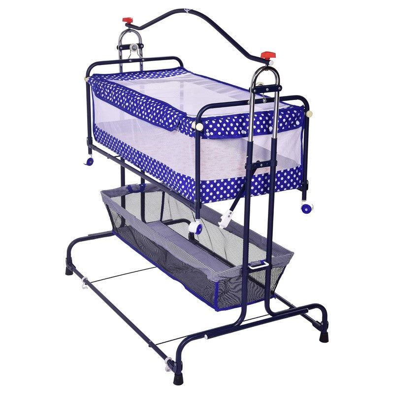 Compact Cradle SDX with Adjustable Height and Large Basket | Easy Flat Folding | Protective Net Cover | COD Not Available