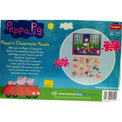 Original Funskool Peppa Pig Classroom 2 in 1 Educational Puzzle