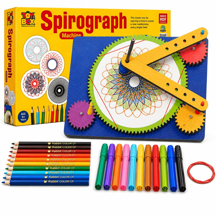 Toy box by ratna Spirograph Machine | Fun Drawing Tool Art & Craft DIY Kit