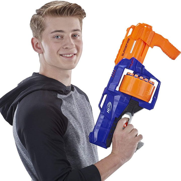 Original Nerf N-Strike Surgefire Elite Dart Blaster with 15 Darts by Hasbro