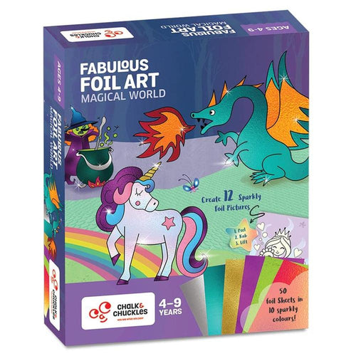 Chalk & Chuckles Fabulous Foil Art - Creative DIY Craft Kit (4-9 Years)