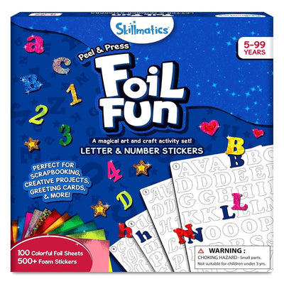 Foil Fun Letters, Number, Stickers DIY Activity Kit