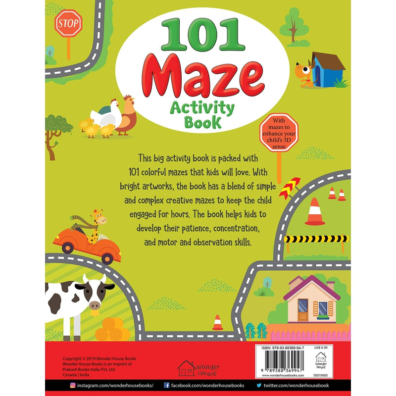 101 Maze Activity Book: Fun Activity Book For Children