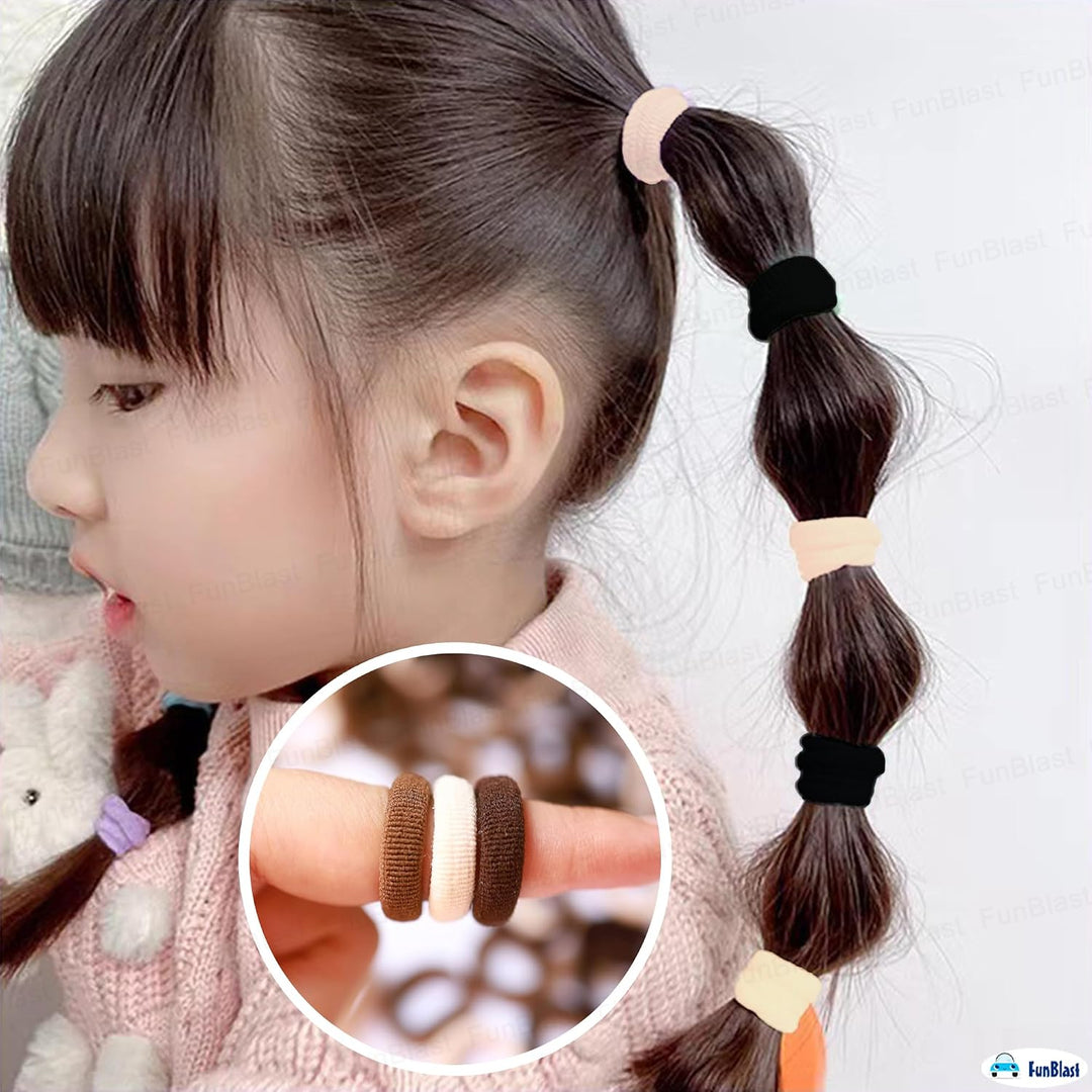 FunBlast Hair Accessories Set for Girls | Colourful Elastic Hair Ties & Hair Clips for Kids, Teens & Women | 56 Pieces