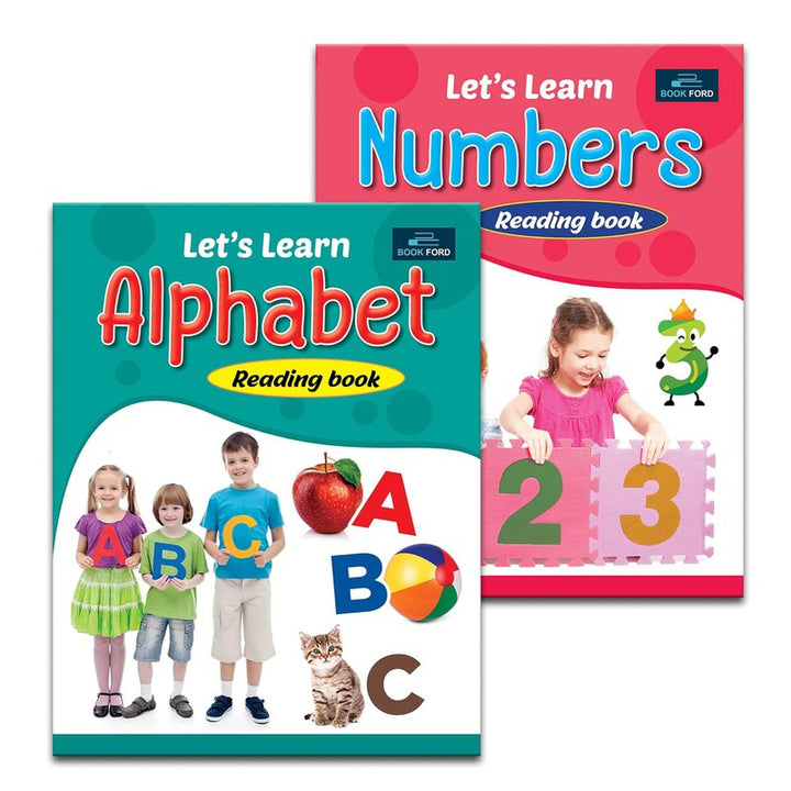 Learning Books for Kids (Set of 2) - Let's Learn Alphabet and Let's Learn Numbers