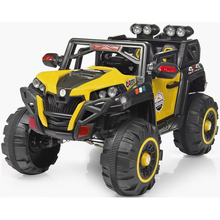 4x4 Battery Operated Electric Ride On Jeep | Motor for Steering | Remote Control | Yellow | COD Not Available