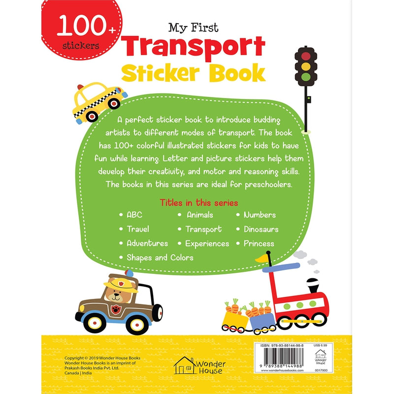 My First Transport Sticker Book: Exciting Sticker Book With 100 Stickers