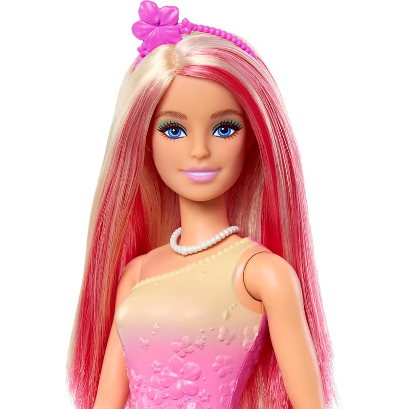 Barbie Royal Doll Pink Blonde Hair with Whimsical Style (3-9 Years)