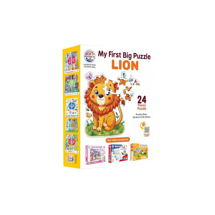 Ratna's My First Big Puzzle - Lion I 24 Pieces Jigsaw Puzzle